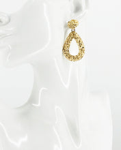 Load image into Gallery viewer, Large Metal Geometric Dangle Stud Earrings - E19-3112