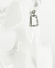 Load image into Gallery viewer, Large Metal Geometric Dangle Stud Earrings - E19-3113