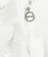 Load image into Gallery viewer, Large Metal Geometric Dangle Stud Earrings - E19-3115
