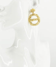 Load image into Gallery viewer, Large Metal Geometric Dangle Stud Earrings - E19-3116