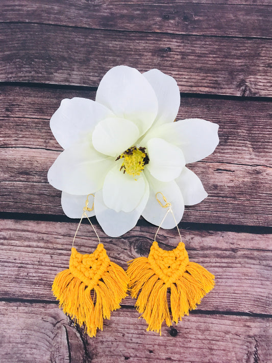 Boho Macrame' Tassel Earrings - E19-3433