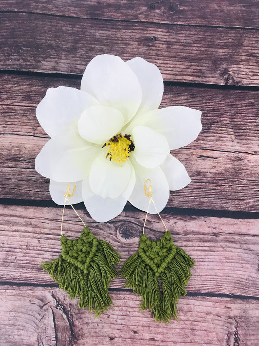 Boho Macrame' Tassel Earrings - E19-3454