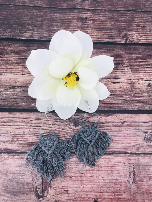 Boho Macrame' Tassel Earrings - E19-3460