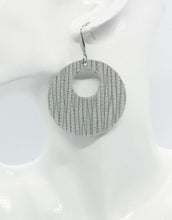 Load image into Gallery viewer, Gray Genuine Leather Earrings - E19-364