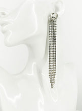 Load image into Gallery viewer, Rhinestone Fringe Earrings - E19-3697