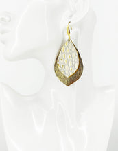 Load image into Gallery viewer, Layered Genuine Leather Earrings - E19-3710
