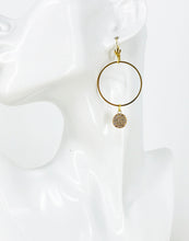 Load image into Gallery viewer, Pave Pendant &amp; Hoop Earrings - E19-3971