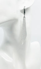 Load image into Gallery viewer, White Genuine Leather Drop Earrings - E19-409