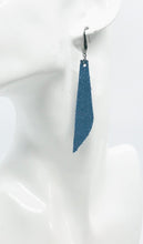 Load image into Gallery viewer, Blue Genuine Leather Drop Earrings - E19-411