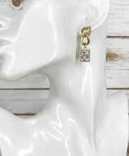 Load image into Gallery viewer, CZ &amp; Chain Stud Earrings - E19-4165