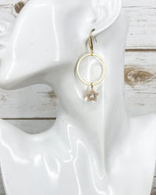 Load image into Gallery viewer, Crystal &amp; Hoop Pendant Earrings - E19-4268