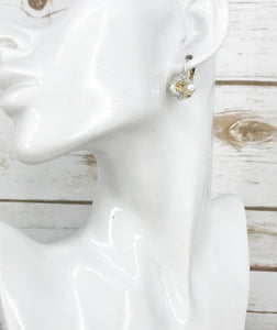 Cushion Cut Crystal Earrings - E19-4293