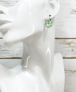 Cushion Cut Crystal Earrings - E19-4298