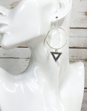Load image into Gallery viewer, Rhinestone &amp; Hoop Pendant Earrings - E19-4403