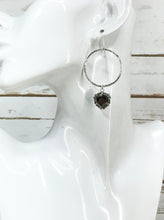 Load image into Gallery viewer, Rhinestone &amp; Hoop Pendant Earrings - E19-4404