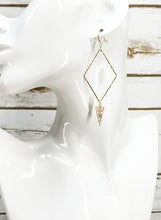 Load image into Gallery viewer, CZ &amp; Gold Pendant Earrings - E19-4414