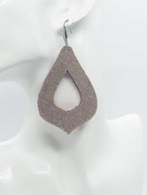 Load image into Gallery viewer, Rose Gold Leather Earrings - E19-464
