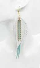 Load image into Gallery viewer, Genuine Leather Feather Earrings - E19-529