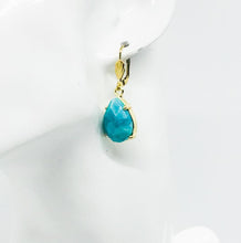 Load image into Gallery viewer, Genuine Gemstone Drop Earrings - E19-662