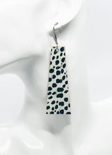 Load image into Gallery viewer, Black Cheetah Genuine Cork Leather Earrings - E19-686
