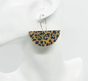 Genuine Leather Hoop Earrings - E19-811