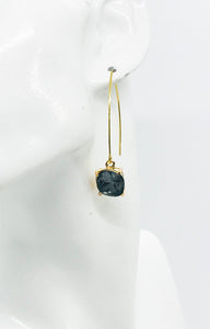 Rhinestone Dangle Earrings - E19-821