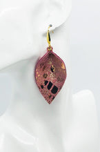 Load image into Gallery viewer, Rose Gold Genuine Leather Earrings - E19-873