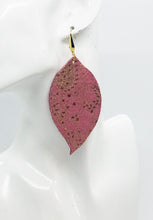 Load image into Gallery viewer, Rose Gold Genuine Leather Earrings - E19-880