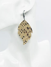 Load image into Gallery viewer, Rose Gold Genuine Leather Earrings - E19-915