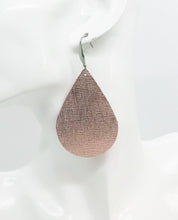 Load image into Gallery viewer, Rose Gold Leather Earrings - E19-970