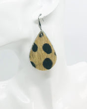 Load image into Gallery viewer, Hair On Beige Cheetah Leather Earrings - E19-974