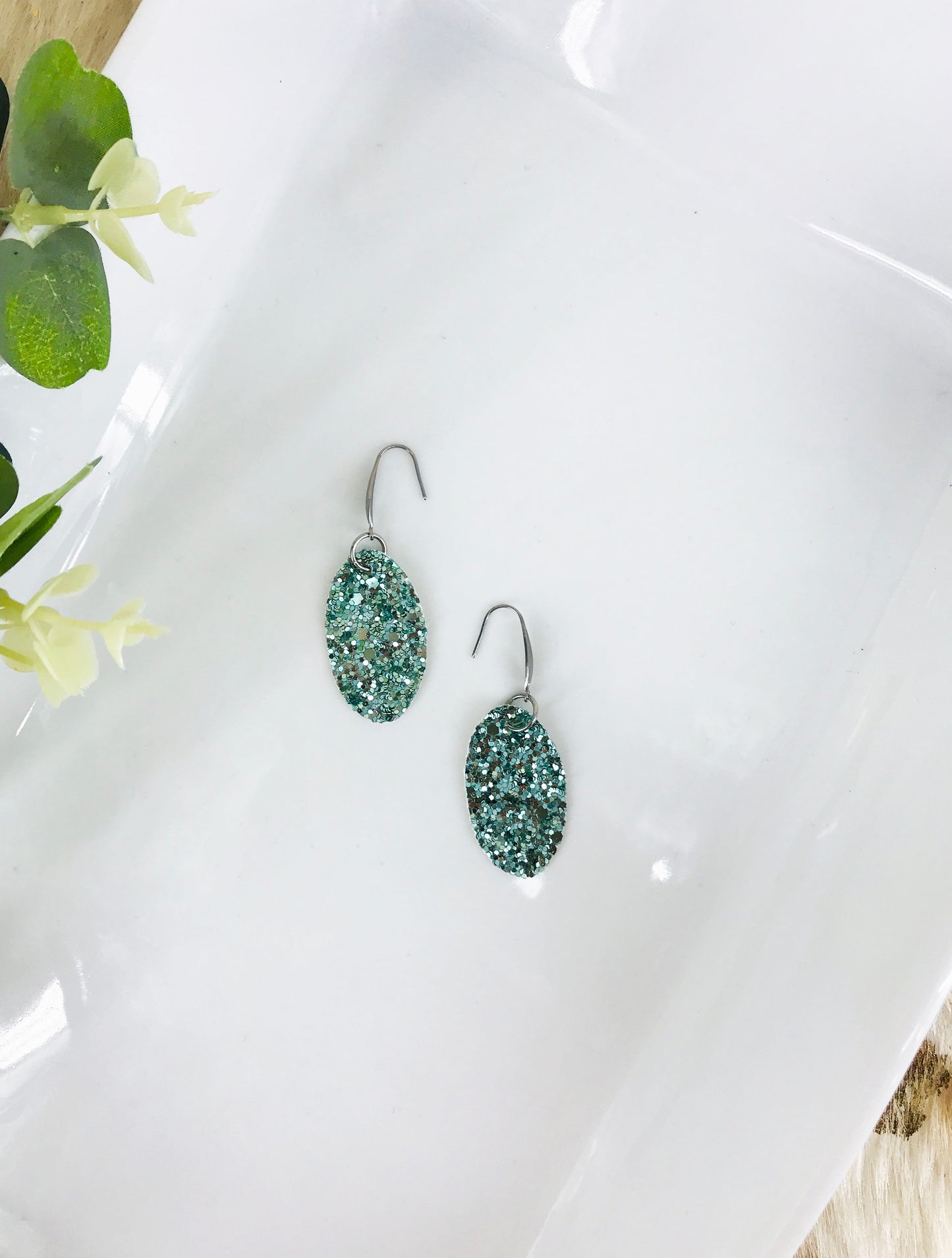 Small Chunky Glitter Earrings - E445