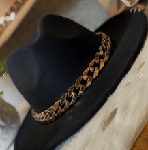 Load image into Gallery viewer, Chain Fedora Hats