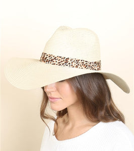 Ivory Floppy Brim Summer Hat - H137