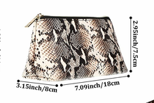 Load image into Gallery viewer, Medium Size Snake Print Cosmetic Bag - HB120