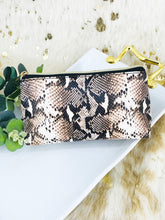 Load image into Gallery viewer, Medium Size Snake Print Cosmetic Bag - HB120