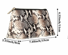 Load image into Gallery viewer, Large Size Snake Print Cosmetic Bag - HB122