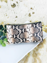 Load image into Gallery viewer, Large Size Snake Print Cosmetic Bag - HB122