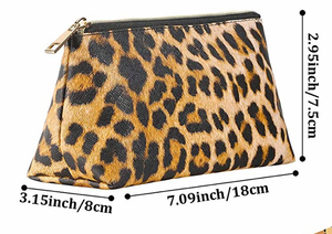Medium Size Leopard Cosmetic Bag- HB125