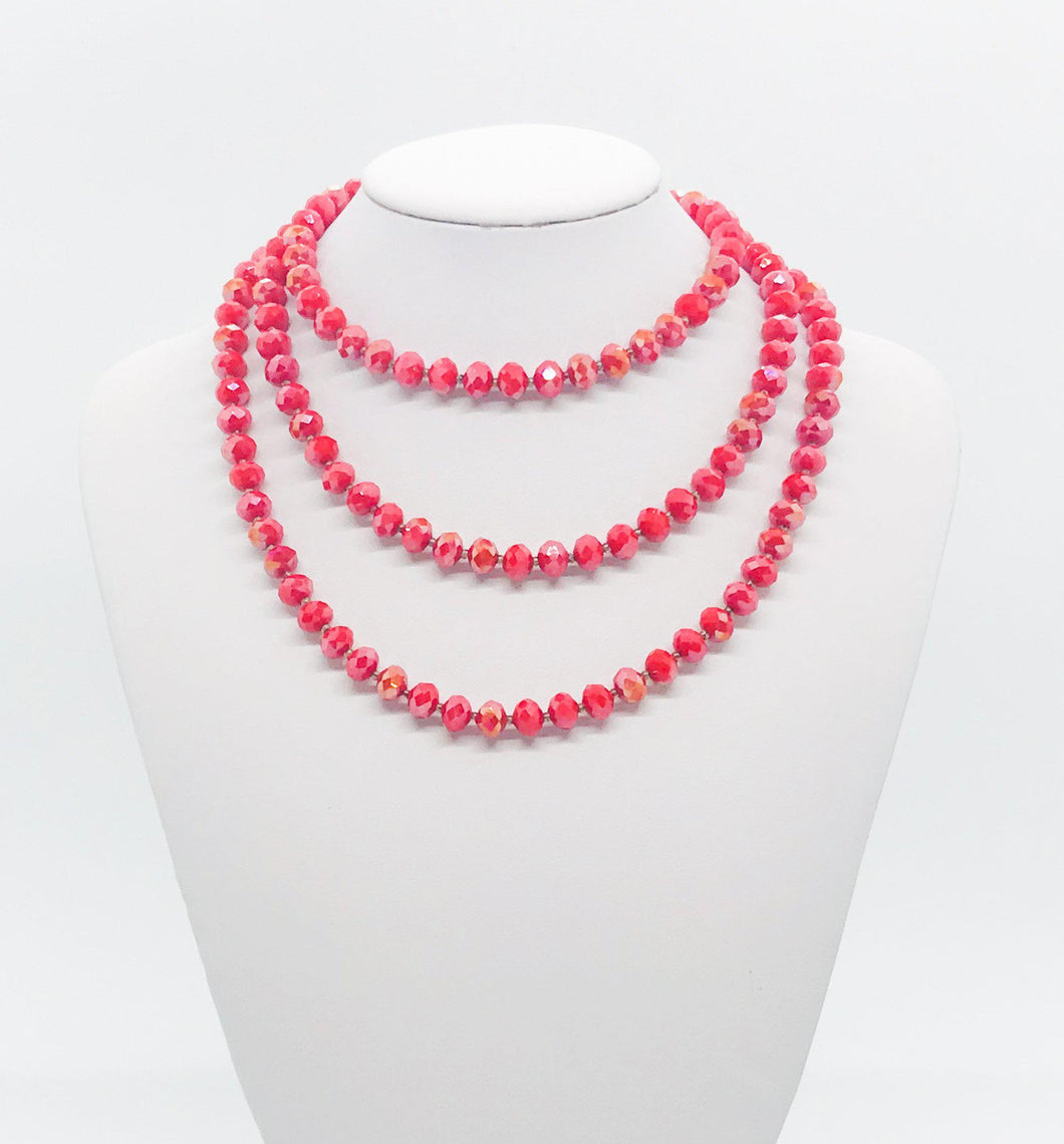 Glass Bead Necklace - N210