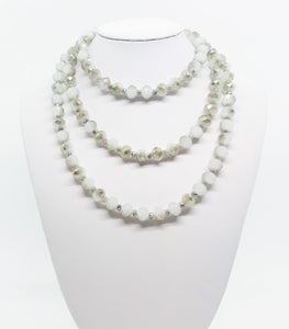 44" Glass Bead Necklace - N219