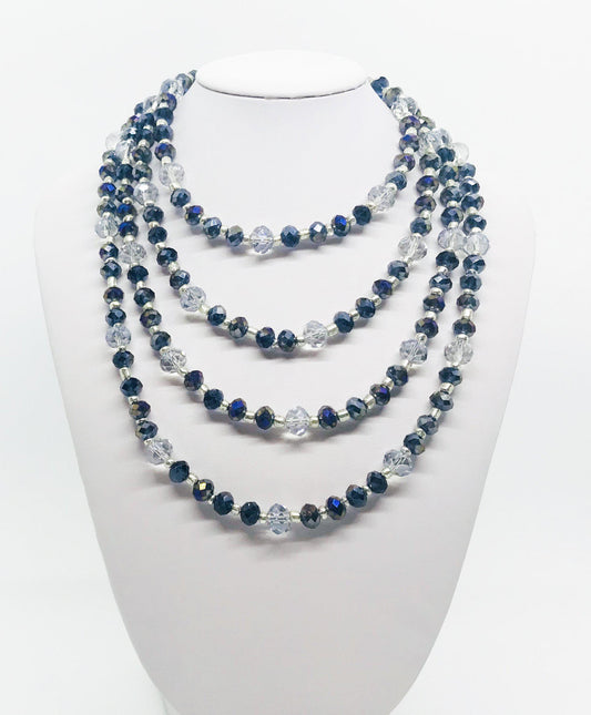 66" Glass Bead Necklace - N229