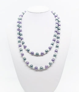 36" Glass Pearl Necklace - N238