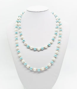36" Glass Pearl Necklace - N246