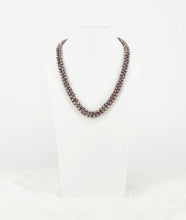 Load image into Gallery viewer, Light Purple Knotted Glass Bead Necklace - N335