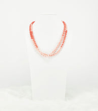 Load image into Gallery viewer, Light Pink Ombre&#39; Knotted Glass Bead Necklace - N337