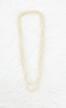Load image into Gallery viewer, Champagne Knotted Glass Bead Necklace - N339