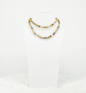 Matte Jasper Gemstone Necklace - N357