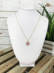 Crystal Pendant Necklace - N581