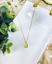 Load image into Gallery viewer, Square Initial Necklaces